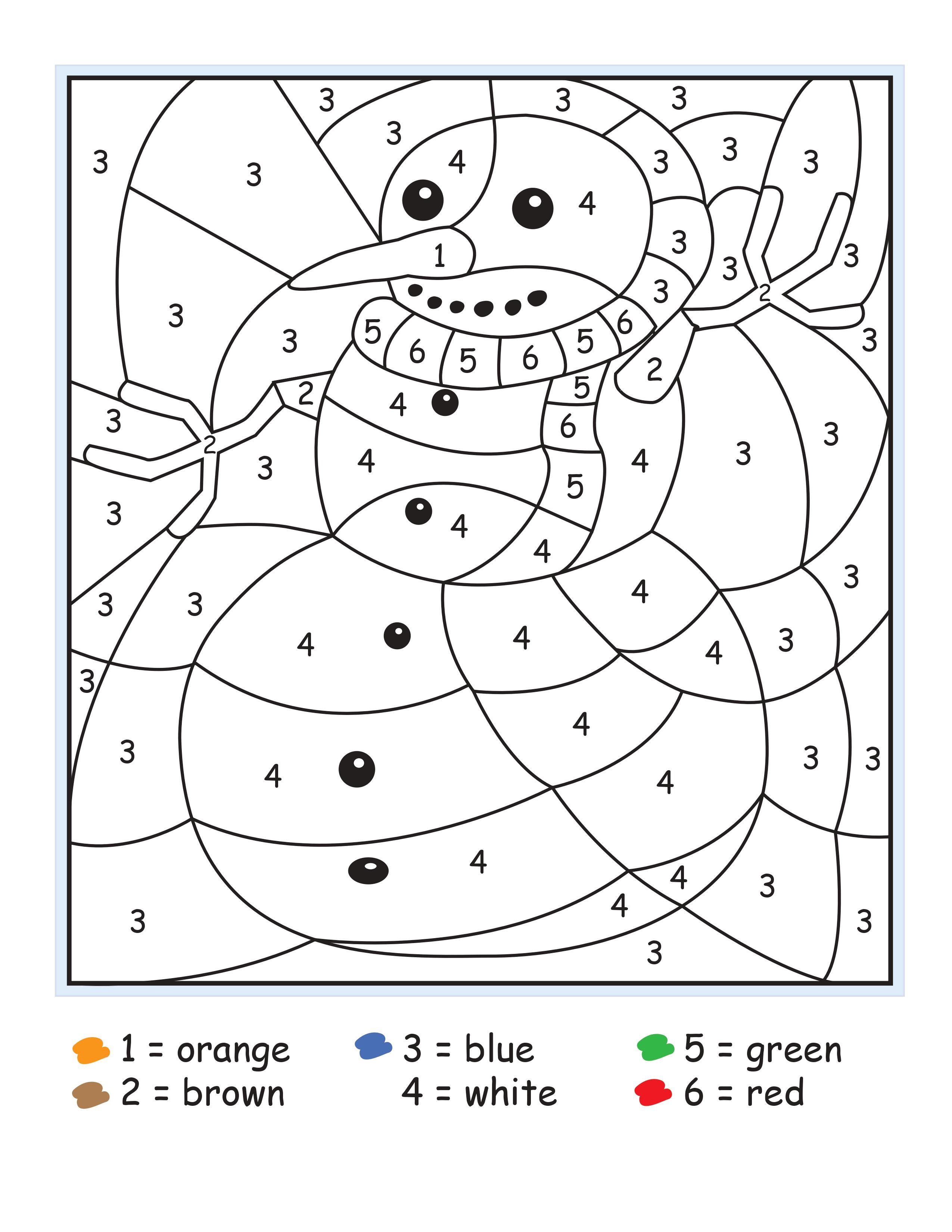 Color By Numbers Printable