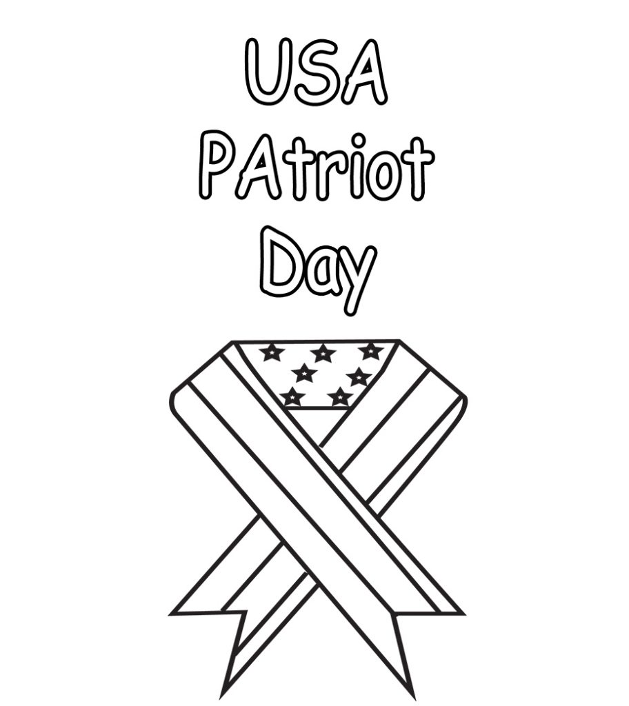 USA Patriot Day 9-11 Coloring