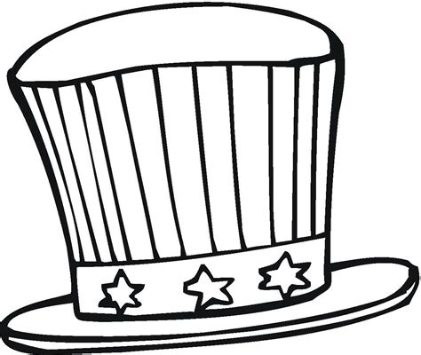 uncle sam hat coloring pages