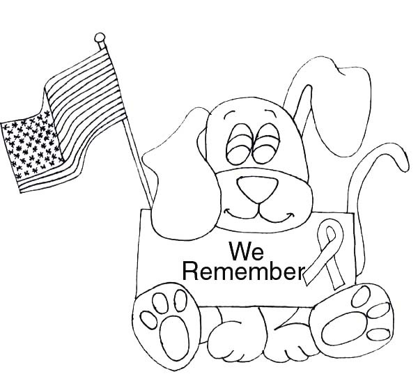 We Remember Patriot Day Coloring Page