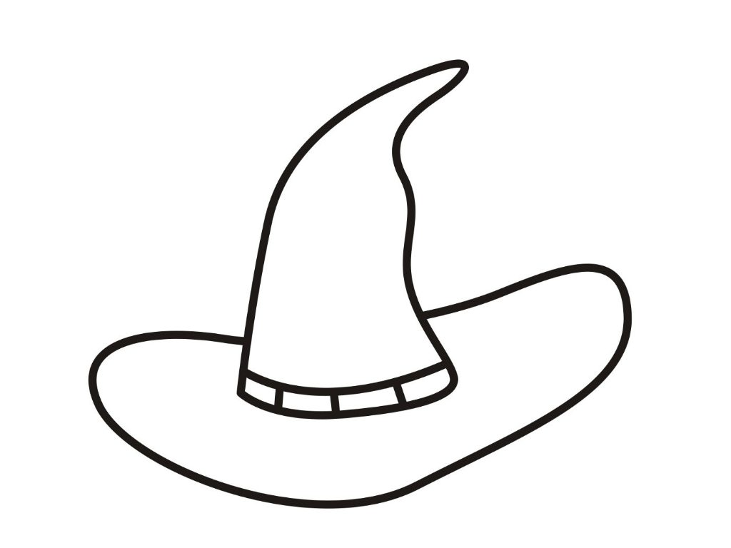 Witches Hat Coloring Page