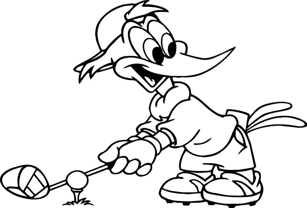 Woody Golf Coloring Pages