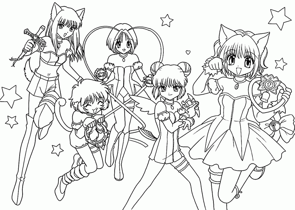 Anime Coloring Pages for Teens