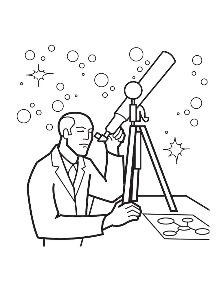 Astronomy Coloring Page