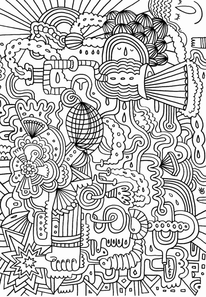 Complex Doodle Coloring Pages