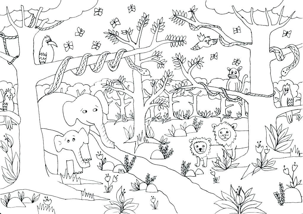 Jungle Coloring Pages Best Coloring Pages For Kids