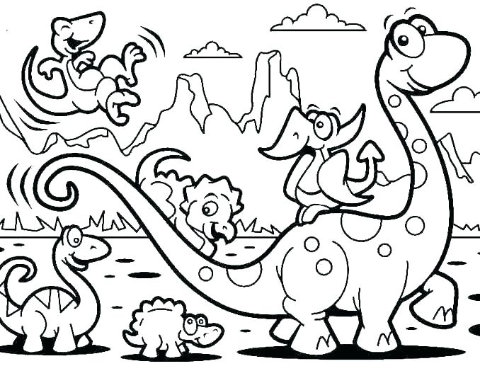 Dinosaurs - Animal Coloring Pages