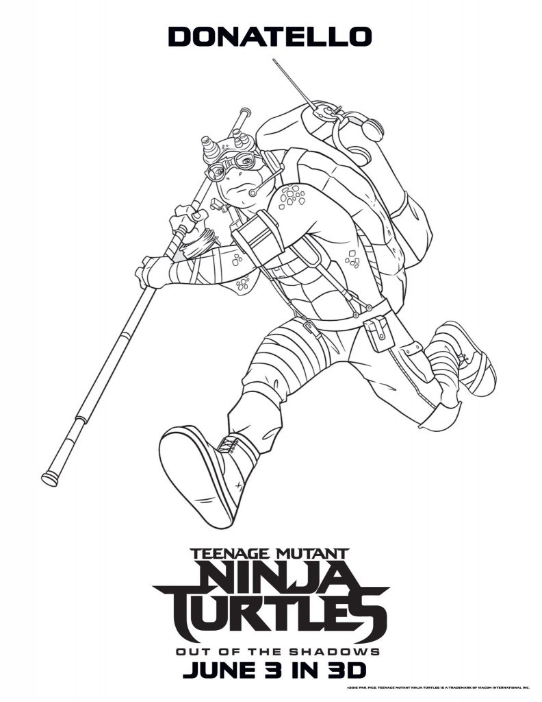 Donatello - Teenage Mutant Ninja Turtles Coloring Pages