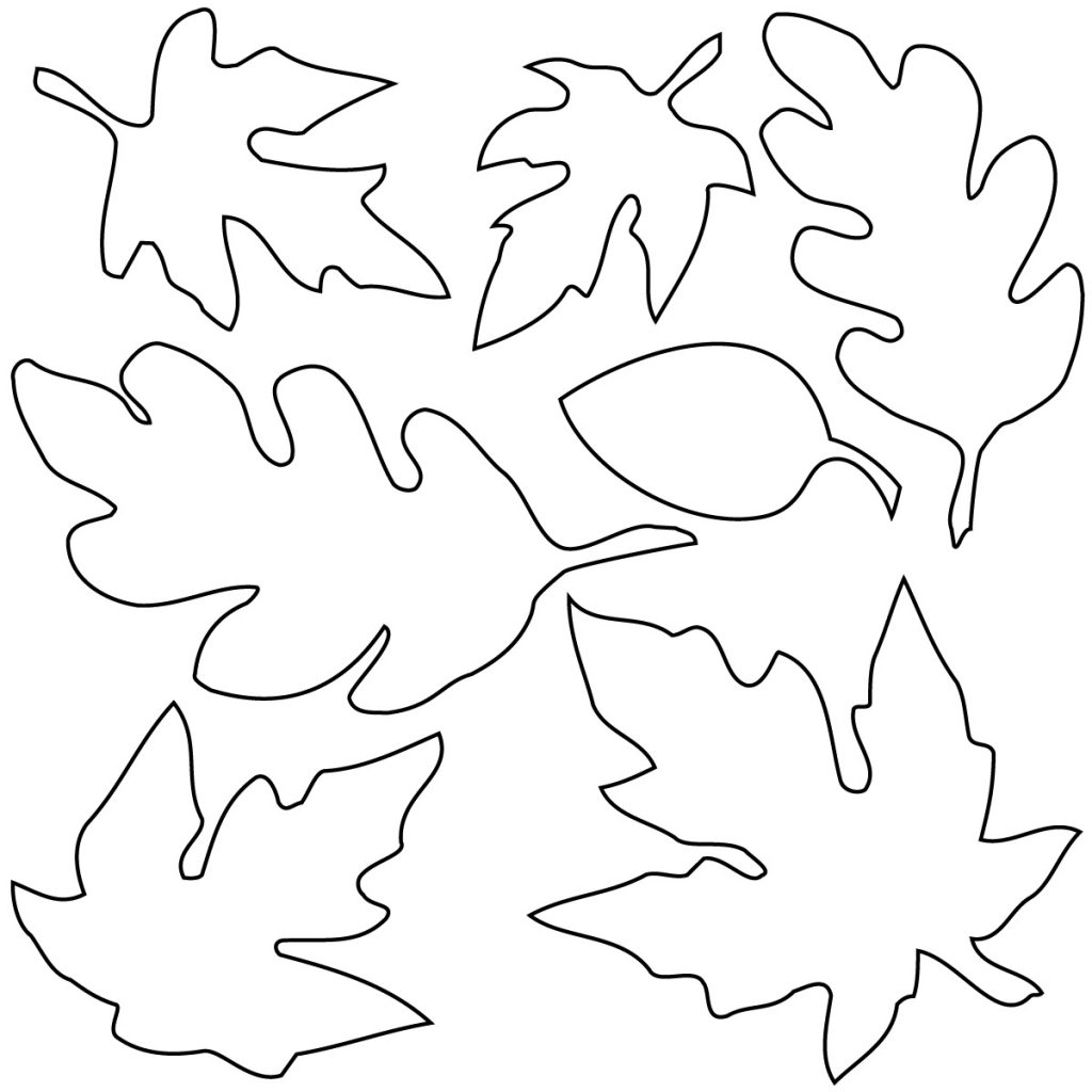 Free Fall Leaves Coloring Pages