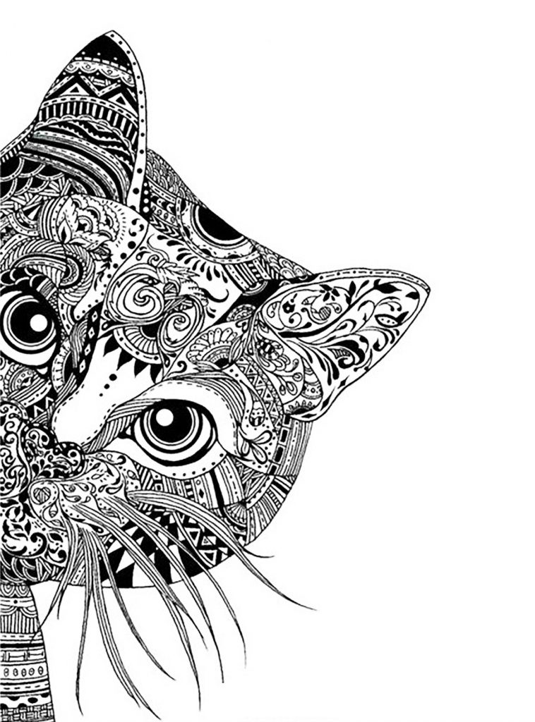 Free Online Coloring Pages for Adults - Complex