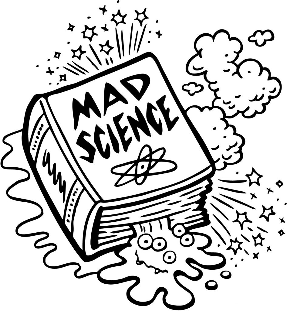 Mad Science Coloring Pages