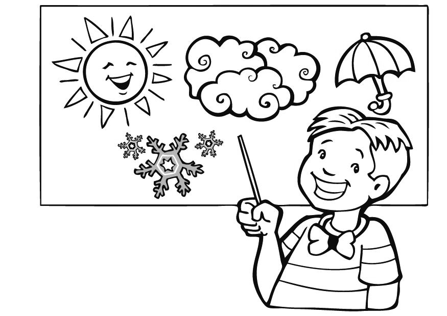 Meteorology Coloring Page