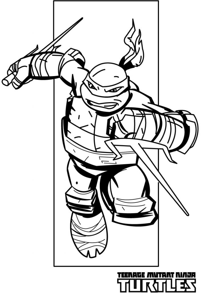 Ninja Sais - Teenage Mutant Ninja Turtles Coloring Pages