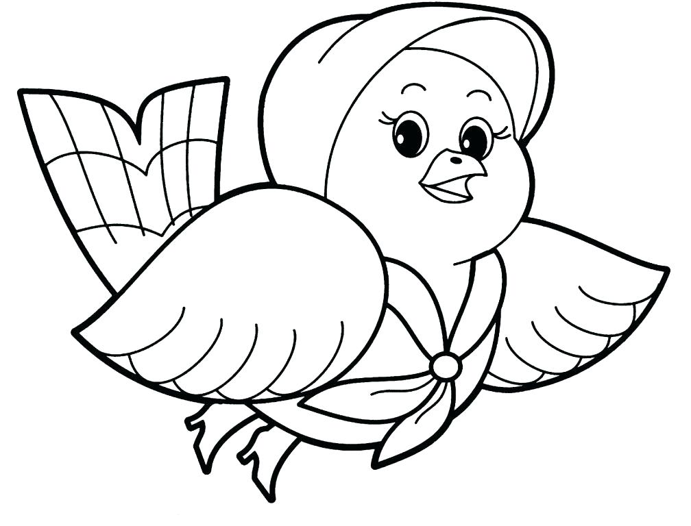 Pretty Pigeon Animal Coloring Pages