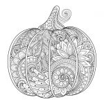 Pumpkin Fall Coloring Pages for Adults Advanced