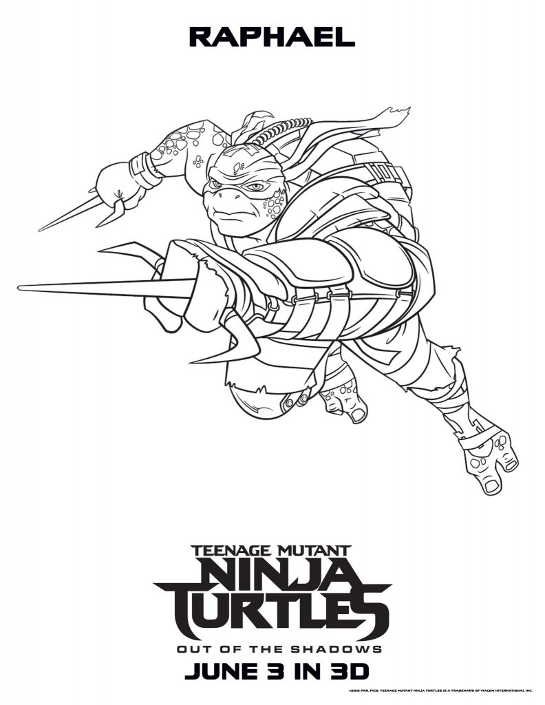 Raphael - Teenage Mutant Ninja Turtles Coloring Pages