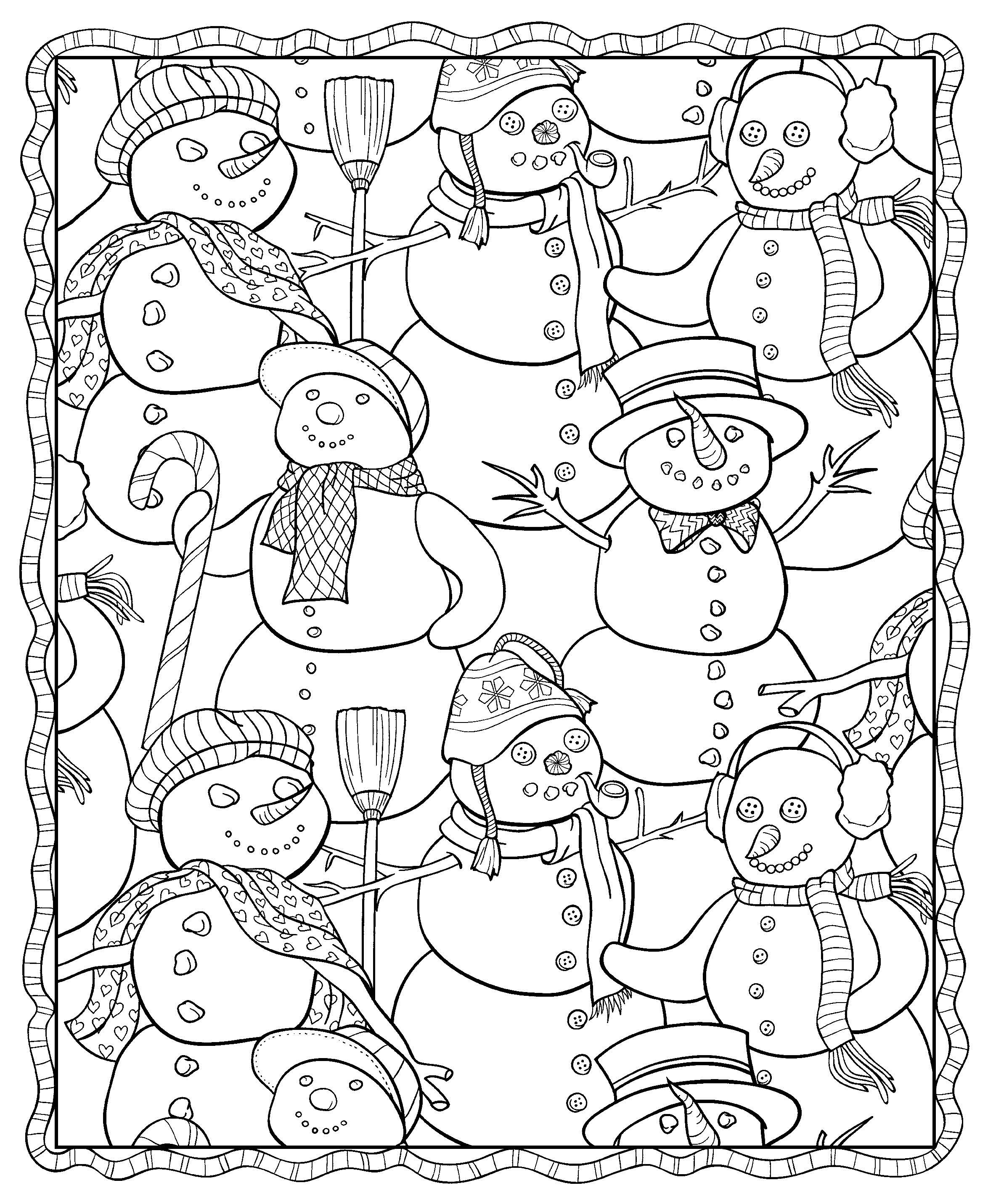 Winter Coloring Pages for Adults - Best Coloring Pages For Kids