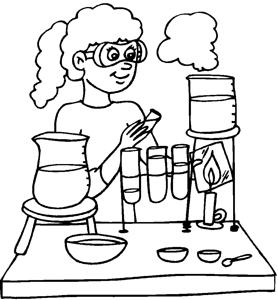 Science Lab Coloring Pages