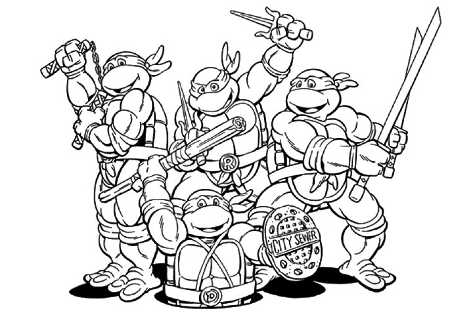 TMNT Coloring Pages