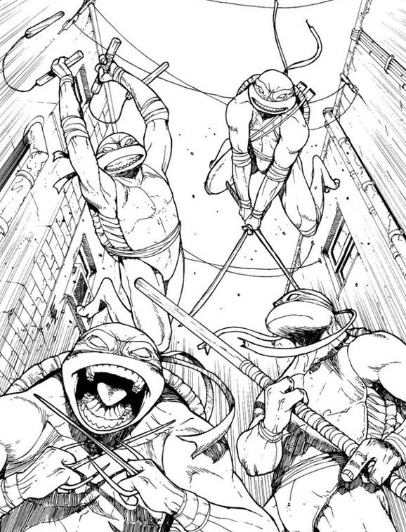 teenage mutant ninja turtles coloring pages  best coloring