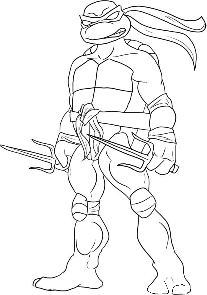 Tartaruga Leonardo  Turtle coloring pages, Ninja turtle coloring pages,  Dinosaur coloring pages