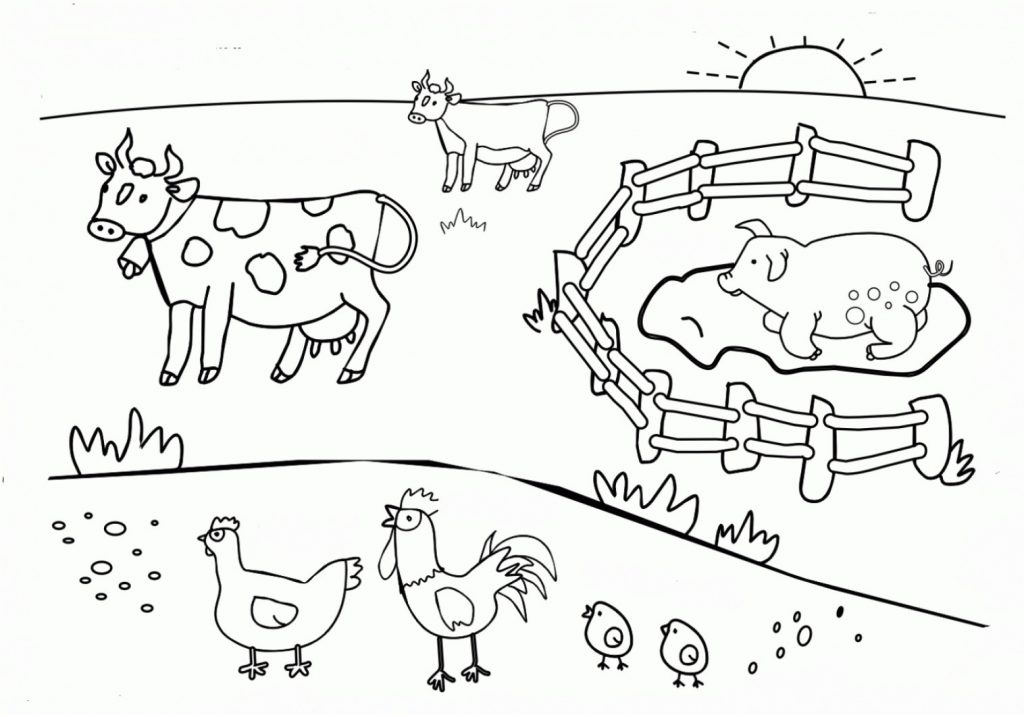 The Farm - Animal Coloring Pages