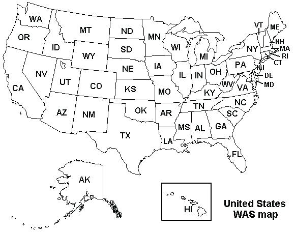 United States Map Coloring Page (2)