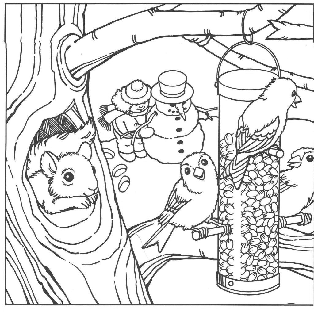 82 Winter Animal Coloring Pages Best