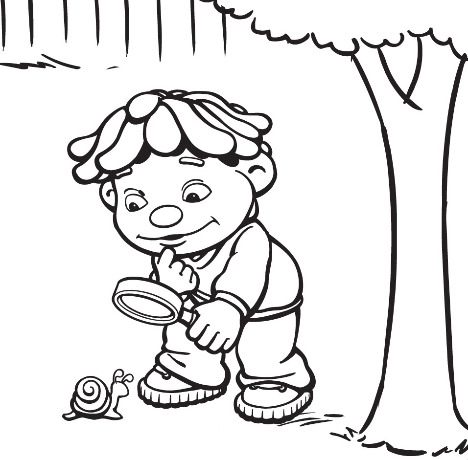 scientist coloring page