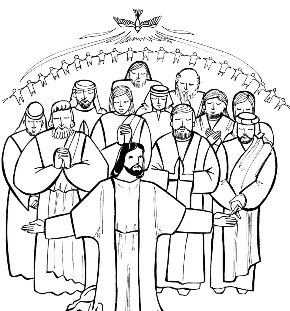 All Saints Day Coloring Page