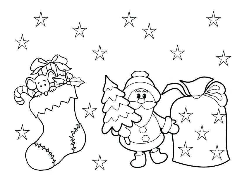 Christmas Coloring Page for Preschoolers