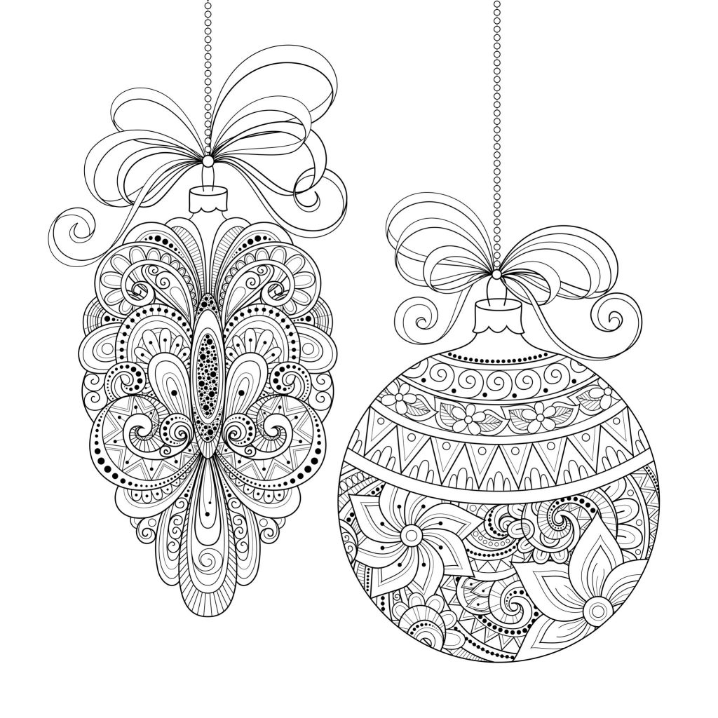 Christmas Ornaments Coloring Pages