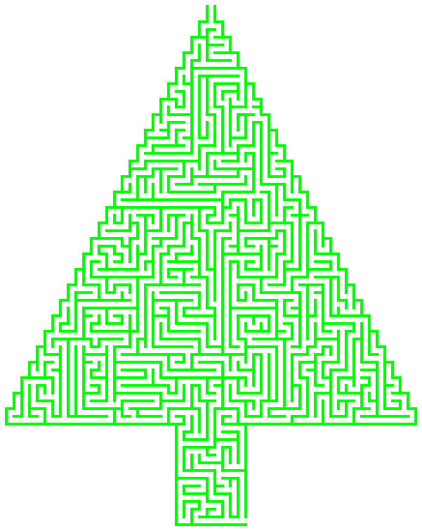 Christmas Tree Maze Game