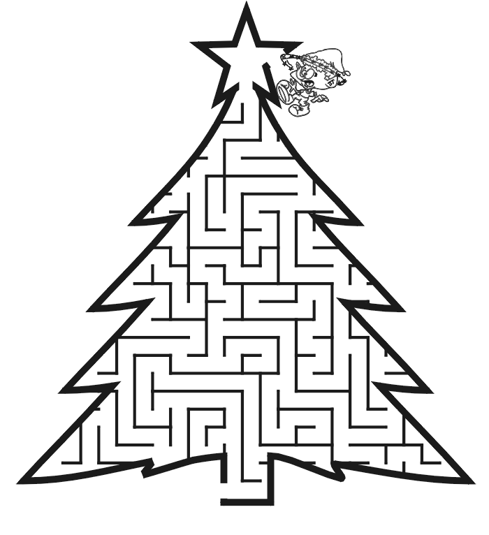 Christmas Tree Printable Maze