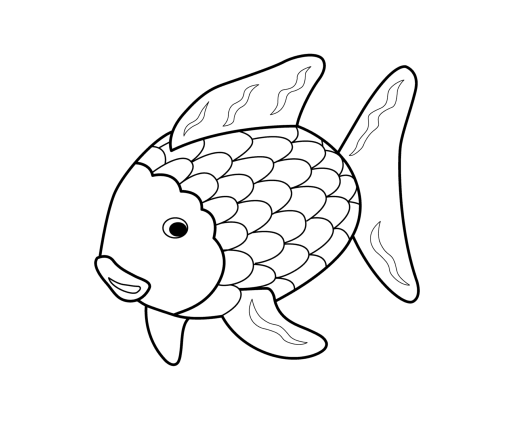 Cute Fish Coloring Page