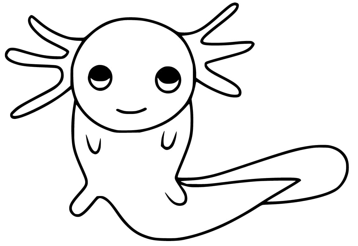 Cute Sea Creature Coloring Page