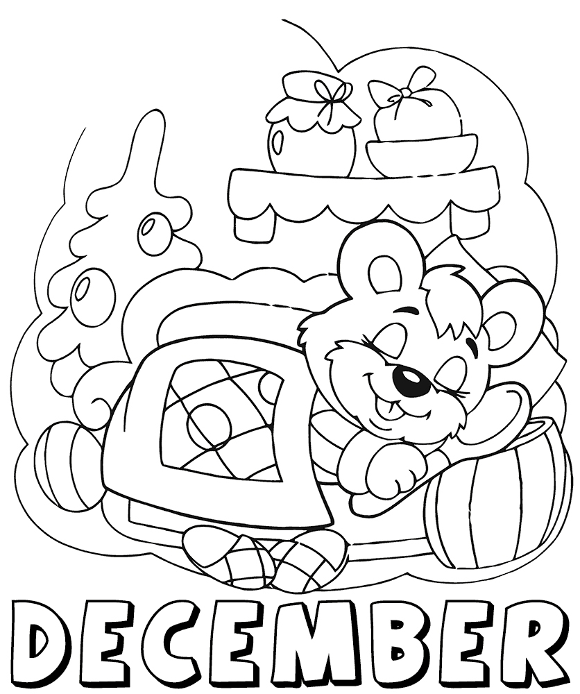 December Coloring Pages - Best Coloring Pages For Kids