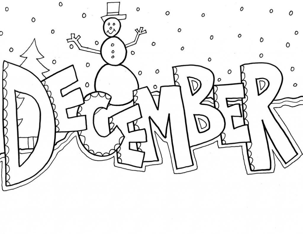 December Coloring Pages