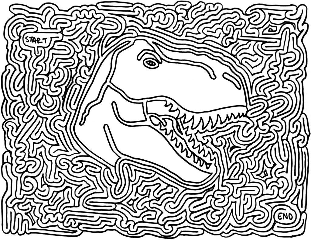 Dinosaur Maze Puzzle