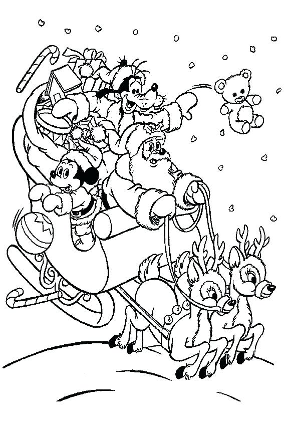 Mickey Mouse Christmas Coloring Pages - Best Coloring Pages For Kids