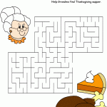 Easy Thanksgiving Child Maze