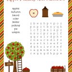 Fall Apple Picking Word Search