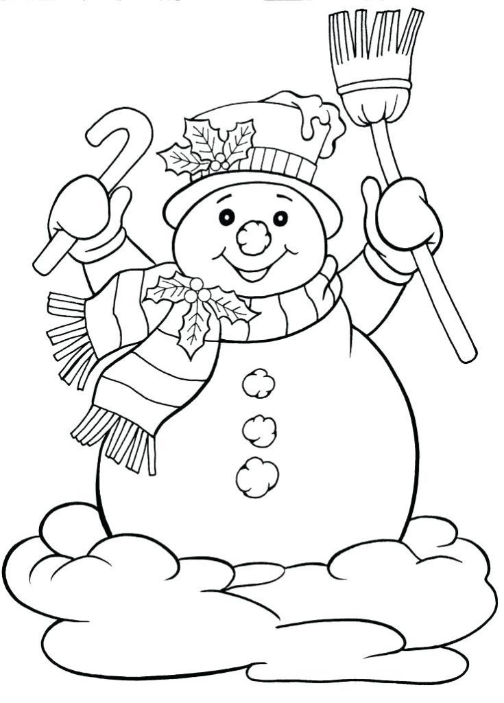 Frosty - December Coloring Pages