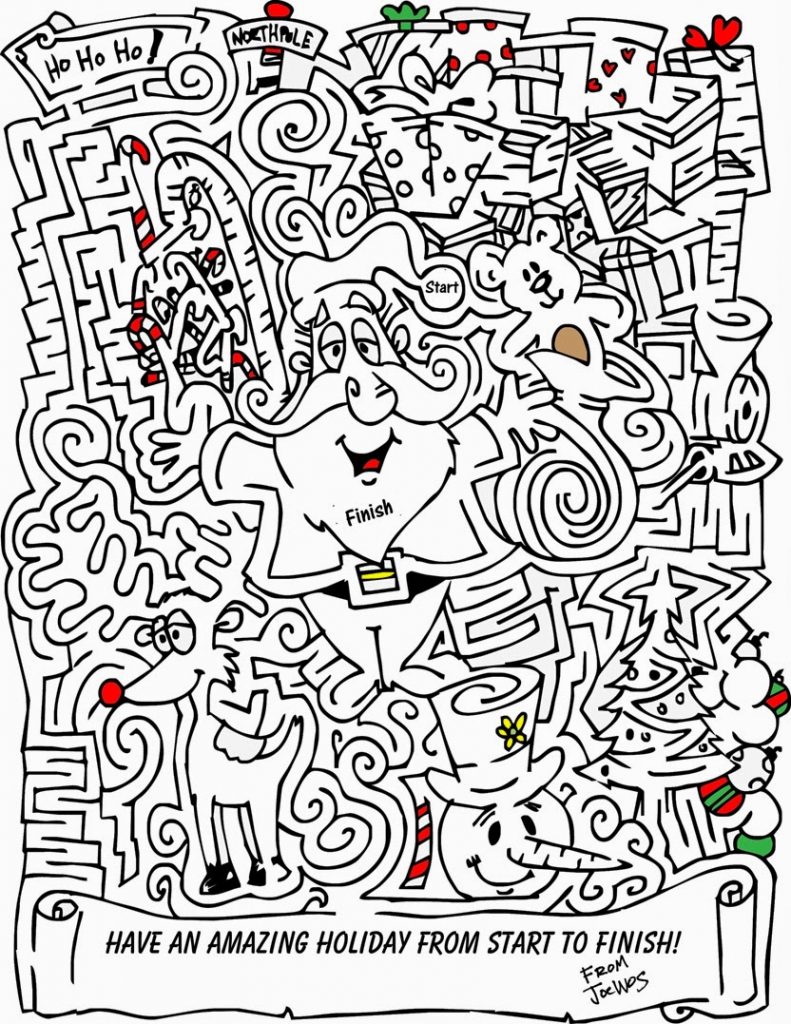 Christmas Mazes For Kids