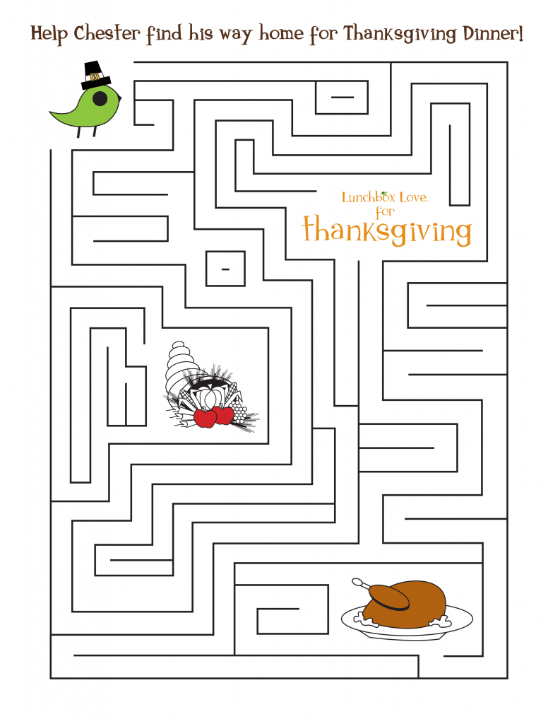 Thanksgiving Mazes - Best Coloring Pages For Kids