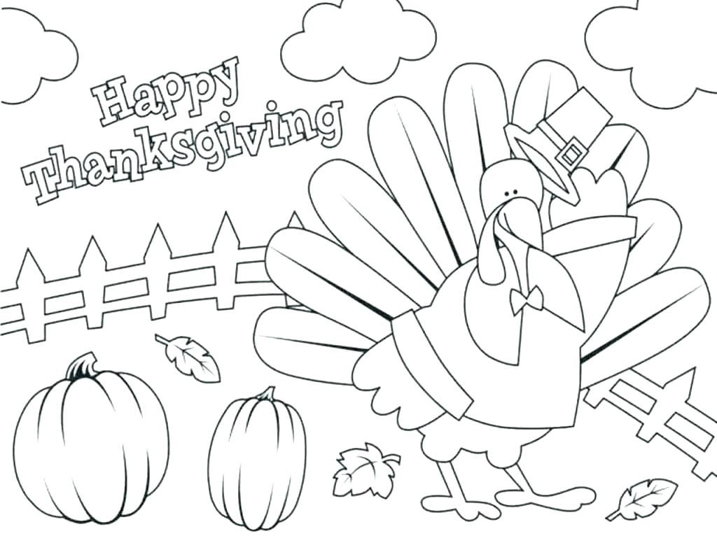 Happy Thanksgiving - November Coloring Pages