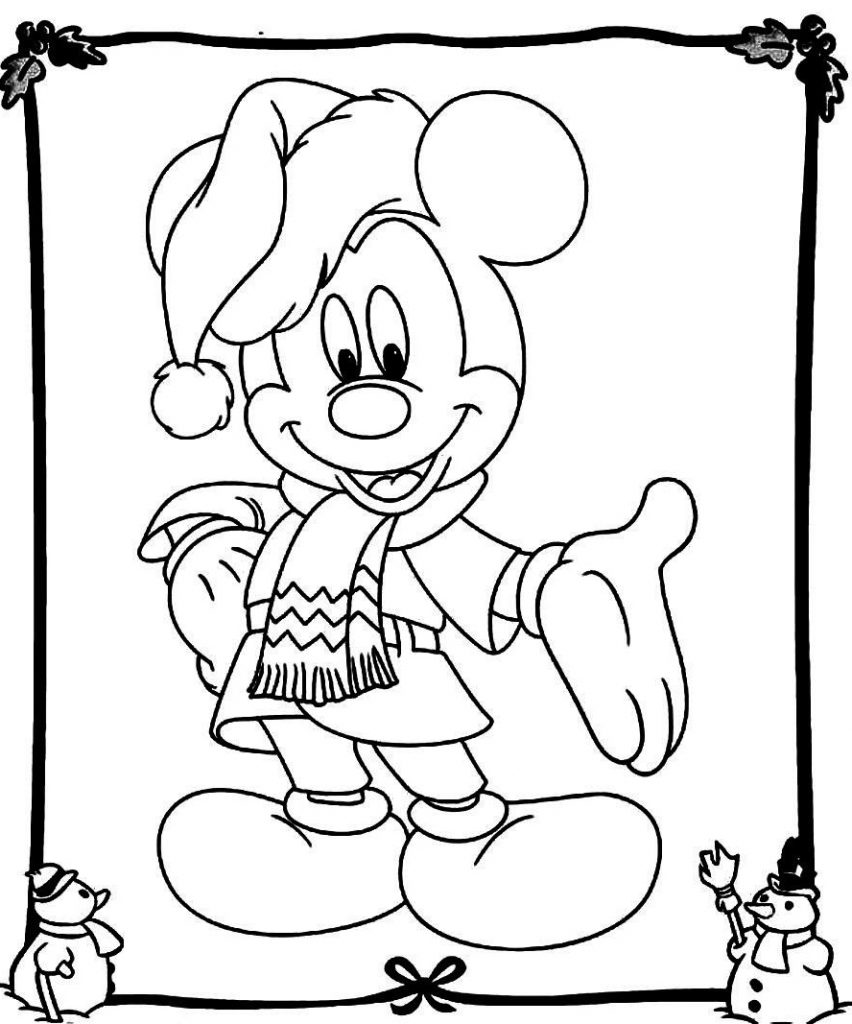 Download Mickey Mouse Christmas Coloring Pages - Best Coloring ...