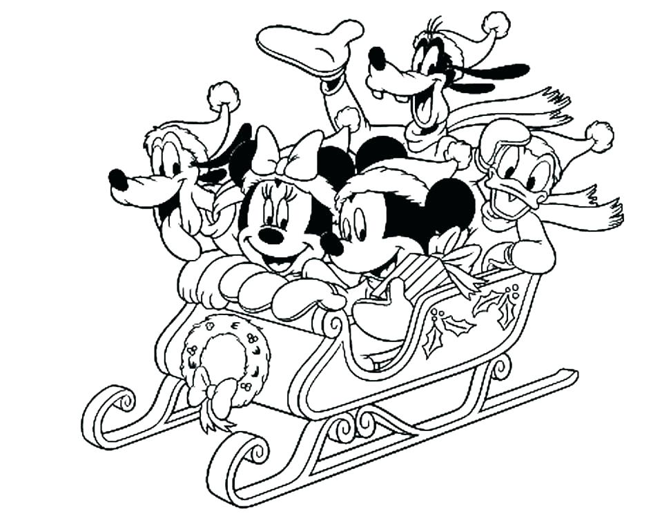 mickey mouse christmas coloring pages  best coloring pages