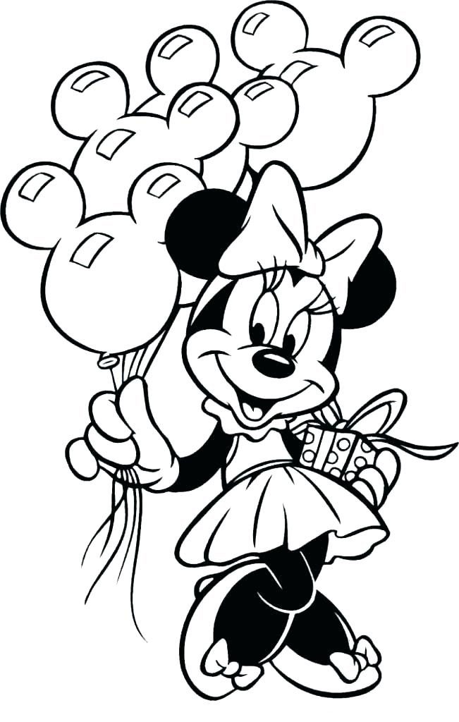 mickey and minnie coloring pages