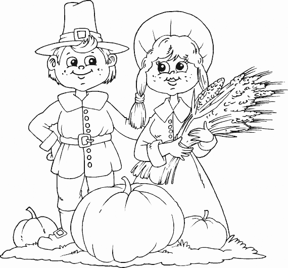 Pumpkin Harvest - November Coloring Pages